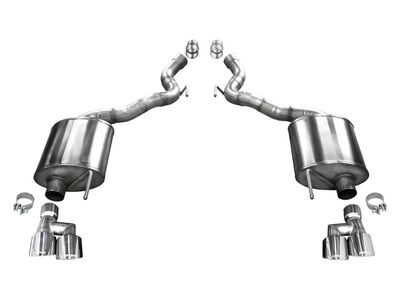 Corsa 21050 Sport Axle-Back Exhaust with 4-inch Tips for 2018-2023 Ford Mustang GT Convertible 5.0 / Corsa 21050 Sport Axle-Back
