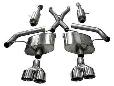 Corsa 21051 Sport Cat-Back Exhaust with 4.5" Polished Tips for 2018-21 Grand Cherokee TrackHawk 6.2 / Corsa 21051 Sport Cat-Back