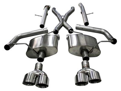 Corsa 21052 Xtreme Cat-Back Exhaust with 4.5" Polished Tips for 2018-21 Grand Cherokee TrackHawk 6.2 / Corsa 21052 Xtreme Cat-Back