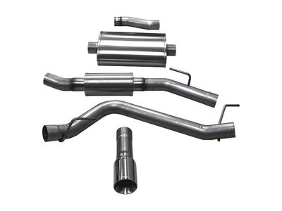 Corsa 21062 Touring 3" Cat-Back Exhaust Side Exit with 4" Polished Tip for 2020-2025 Gladiator JT / Corsa 21062 Touring Cat-Back