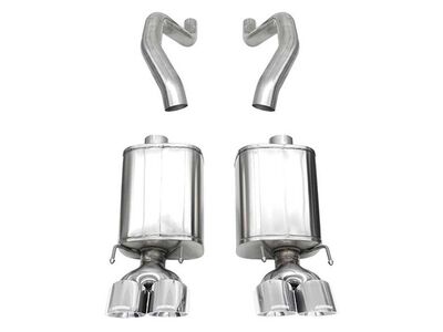 Corsa 21077 Xtreme Axle-Back Exhaust with 4.5" Twin Polished Tips for 2006-13 Corvette C6 Z06 & ZR1 / Corsa 21077 Xtreme Axle-Back