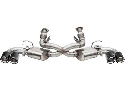 Corsa 21100CF Variable Sound 3" Valved Cat-Back Exhaust with 4.5" Tips for 2020-Up Corvette C8 / Corsa 21100CF Variable Sound Cat-Back
