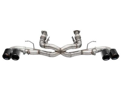Corsa 21102CFBLK Xtreme 3" Cat-Back Exhaust with 4.5" Carbon Fiber Black PVD Tip for 2020+ Corvette / Corsa 21102CFBLK Xtreme Cat-Back