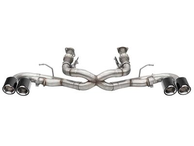 Corsa 21102CF Xtreme 3" Cat-Back Exhaust with 4.5" Carbon Fiber Polished Tips for 2020-Up Corvette / Corsa 21102CF Xtreme Cat-Back