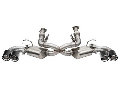 Corsa 21103CF Variable Sound 3" Valved Cat-Back Exhaust with AFM for 2020-Up Corvette C8 / Corsa 21103CF Variable Sound Cat-Back