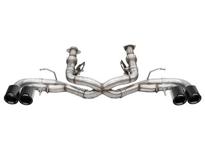 Corsa 21104CFBLK Xtreme 3" Track Cat-Back Exhaust Delete Exhaust for 2020-Up Corvette C8 / Corsa 21104CFBLK Xtreme Cat-Back