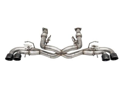 Corsa 21105BLK Variable Sound 3" Valved Cat-Back, Fits Factory NPP Exhaust for 2020-Up Corvette C8 / Corsa 21105BLK Variable Sound Cat-Back