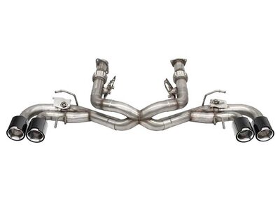 Corsa 21105CF Variable Sound 3" Valved Cat-Back Exhaust Delete with NPP for 2020-Up Corvette C8 / Corsa 21105CF Variable Sound Cat-Back