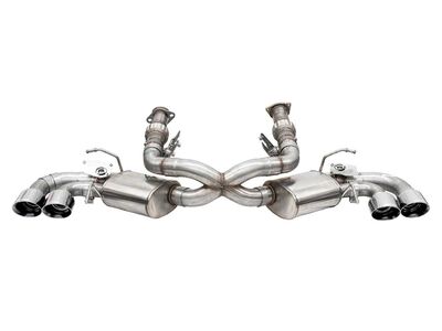 Corsa 21105 Variable Sound 3" Valved Cat-Back, Fits Factory NPP Exhaust for 2020-Up Corvette C8 / Corsa 21105 Variable Sound Cat-Back