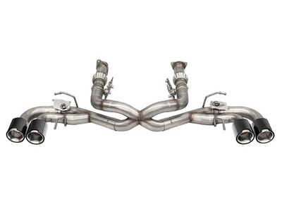 Corsa 21106CF Variable Sound 3" Delete 4 Valve Cat-Back Exhaust with NPP for 2020-Up Corvette C8 / Corsa 21106CF Variable Sound Cat-Back