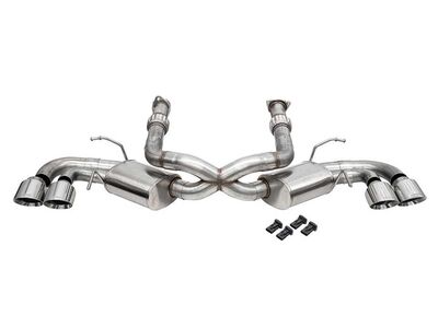 Corsa 21108 Sport 3" Cat-Back Exhaust with 4.5" Polished Pro-Series Tips for 2020-Up Corvette C8 / Corsa 21108 Sport Cat-Back