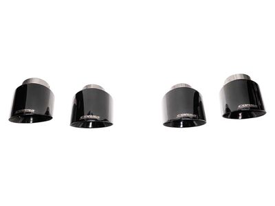 Corsa 21109BLK Quad 4.5-in Black Tip Kit - For Corsa Exhaust Only for 2020-Up Corvette C8 / Corsa 21109BLK Exhaust Tip Kit