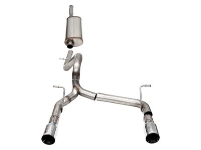 Corsa 21124 Xtreme 2.75-Inch Cat-Back Exhaust with 4-inch Tips for 2018-2025 Jeep Wrangler JLU 3.6 / Corsa 21124 Sport Cat-Back