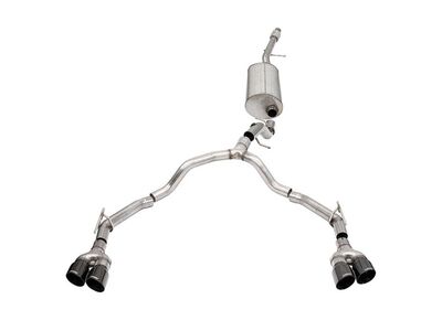 Corsa 21128BLK Dual Rear 3" to 2.75" Sport Cat-Back Exhaust for 2021-2025 Suburban/Yukon XL 5.3 4WD / Corsa 21128BLK Sport Cat-Back