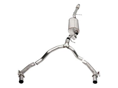 Corsa 21132 Dual Rear 3.5/2.75" Sport Cat-Back Exhaust Uses Factory Bezels for 2021-25 Escalade ESV / Corsa 21132 Sport Cat-Back Exhaust