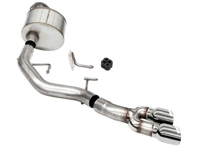 Corsa 21141 Xtreme Cat-Back Exhaust Front of Tire Exit-Polished for 2021-25 F150 5.0 RegCab/6.5' Bed / Corsa 21141 Xtreme Cat-Back
