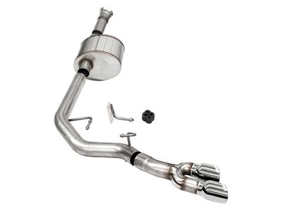 Corsa 21144 Xtreme Cat-Back Exhaust Front of Tire Exit-Polished for 2021-2025 F150 5.0 RegCab/8' Bed / Corsa 21144 Xtreme Cat-Back