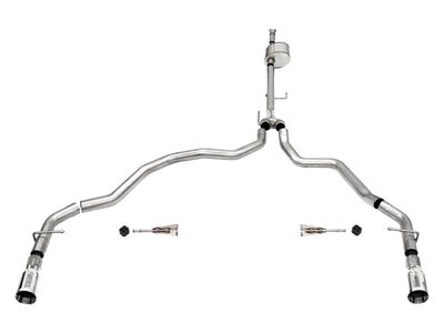 Corsa 21146 Xtreme Cat-Back Exhaust Dual Rear Exit-Polished for 2021-25 F150 Regular Cab/ 8' Bed 5.0 / Corsa 21146 Xtreme Cat-Back