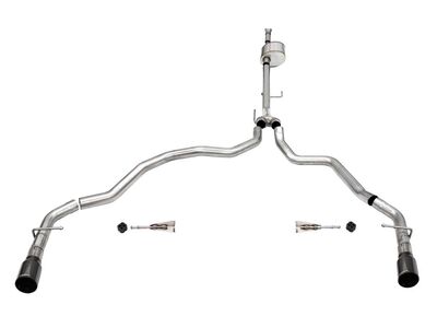 Corsa 21149BLK Xtreme Cat-Back Exhaust Dual Rear Exit-Black PVD for 2021-25 F150 SCab/6.5in Bed 5.0 / Corsa 21149BLK Xtreme Cat-Back