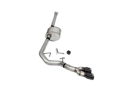 Corsa 21150BLK Xtreme Cat-Back Exhaust Front of Tire Exit-Black for 2021-25 F150 SCab/6.5in Bed 5.0 / Corsa 21150BLK Xtreme Cat-Back