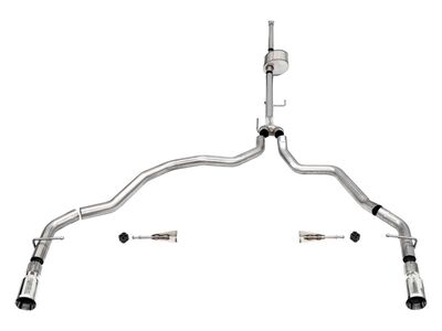 Corsa 21152 Xtreme Cat-Back Exhaust Dual Rear Exit-Polished for 2021-25 F150 SuperCrew/6.5in Bed 5.0 / Corsa 21152 Xtreme Cat-Back