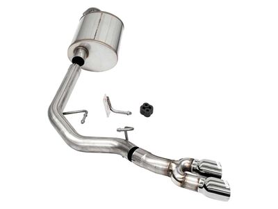 Corsa 21153 Sport Cat-Back Exhaust Front of Tire Exit-Polished for 2021-2025 F150 5.0 RegCab/8' Bed / Corsa 21153 Sport Cat-Back