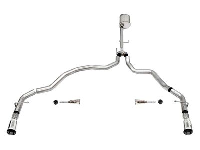 Corsa 21155 Sport Cat-Back Exhaust Dual Rear Exit-Polished for 2021-25 F150 Regular Cab/ 8in Bed 5.0 / Corsa 21155 Sport Cat-Back