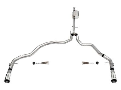 Corsa 21158 Sport Cat-Back Exhaust Dual Rear Exit-Polished for 2021-2025 F-150 SuperCab/6.5' Bed 5.0 / Corsa 21158 Sport Cat-Back