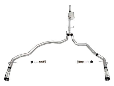 Corsa 21161 Sport Cat-Back Exhaust Dual Rear Exit-Polished for 2021-25 F-150 SuperCrew/6.5in Bed 5.0 / Corsa 21161 Sport Cat-Back