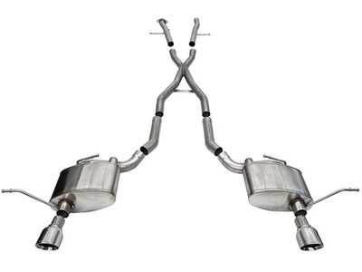 Corsa 21187 Xtreme 2.5" Cat-Back Exhaust with Single 4.5" Polished Tips for 2011-2021 Grand Cherokee / Corsa 21187 Xtreme Cat-Back
