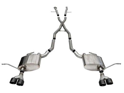 Corsa 21188BLK Xtreme 2.5" Cat-Back Exhaust with Twin 4" Black Tips for 2014-2021 Grand Cherokee / Corsa 21188BLK Xtreme Cat-Back
