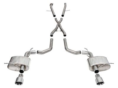 Corsa 21196 Xtreme 2.75" Cat-Back Exhaust 4.5" Polished Tips for 2021-2025 Durango SRT Hellcat / Corsa 21196 Xtreme Cat-Back