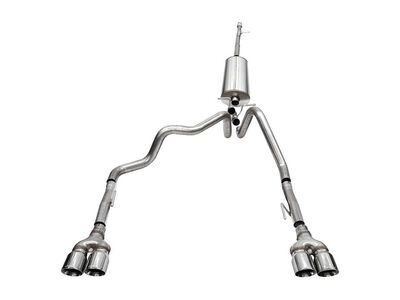 Corsa 21201 Sport Cat-Back Exhaust Dual Rear Exit with Twin 4" Polished Tip for 2019-25 Sierra 1500 / Corsa 21201 Sport Cat-Back