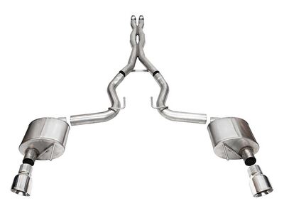 Corsa 21250 Xtreme Cat-Back Exhaust Sys.3" with 4.5" Pro Series Tips for 2024-Up Mustang GT 5.0 / Corsa 21250 Xtreme Cat-Back