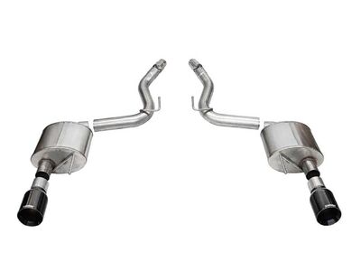 Corsa 21253BLK Sport Axle-Back Exhaust with 4.5" Straight Cut Black Tips for 2024-Up Mustang GT 5.0 / Corsa 21253BLK Sport Axle-Back
