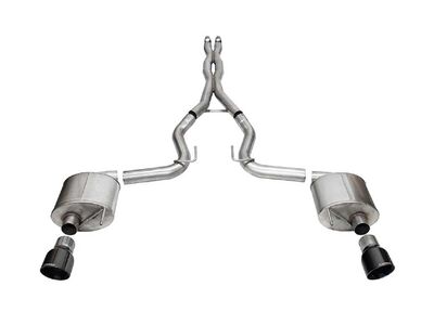 Corsa 21254BLK Sport Cat-Back Exhaust Ex.Sys3" Dual Rear Exit for 2024-Up Mustang GT 5.0 / Corsa 21254BLK Sport Cat-Back