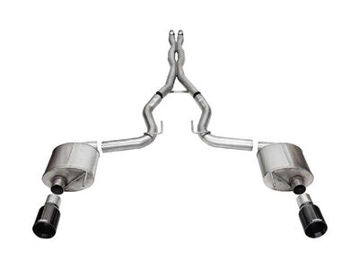 Corsa 21255BLK Sport Cat-Back Exhaust Ex.Sys3" Dual Rear Exit with 4.5" Tip for 2024+ Mustang GT 5.0 / Corsa 21255BLK Sport Cat-Back