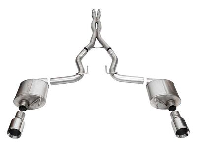 Corsa 21255 Sport 3" Cat-Back Exhaust with 4.5" Straight Cut Tips for 2024-Up Mustang GT 5.0 / Corsa 21255 Sport Cat-Back