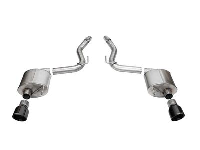 Corsa 21256BLK Touring Axle-Back Exhaust with 4.5" Pro Series Black Tips for 2024-Up Mustang GT 5.0 / Corsa 21256BLK Touring Axle-Back