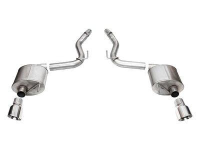 Corsa 21256 Touring Axle-Back Exhaust with 4.5" Pro Series Polished Tips for 2024-Up Mustang GT 5.0 / Corsa 21256 Touring Axle-Back