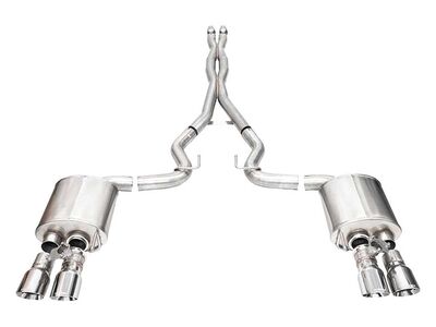 Corsa 21259 Xtreme 3" Cat-Back Exhaust System with Twin 4" Polished Tip for 2024-Up Mustang 5.0 / Corsa 21259 Xtreme Cat-Back