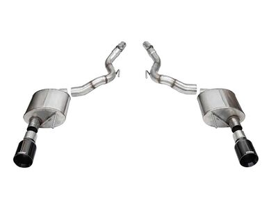 Corsa 21273BLK Sport Axle-Back Exhaust with 4.5" Black Straight Cut Tips for 2024-Up Mustang GT 5.0 / Corsa 21273BLK Sport Axle-Back