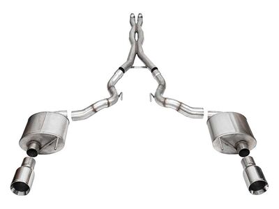 Corsa 21275 Xtreme 3" Cat-Back Exhaust Dual Rear Exhaust for 2024-Up Mustang GT 5.0 / Corsa 21275 Xtreme Cat-Back