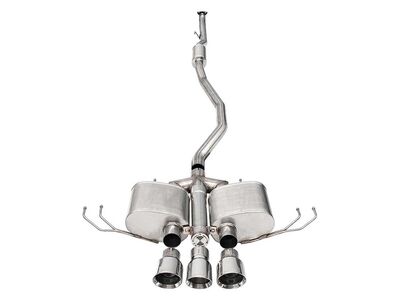 Corsa 21302 Xtreme 3" Cat-Back Exhaust with Polished 4.5" Tips for 2017-2021 Honda Civic Type-R / Corsa 21302 Xtreme Cat-Back