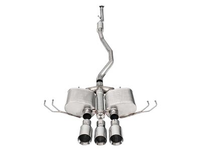 Corsa 21303 Xtreme Cat-Back Exhaust Rear Exit with 4.5" Polished Tips for 2017-21 Honda Civic Type-R / Corsa 21303 Xtreme Cat-Back