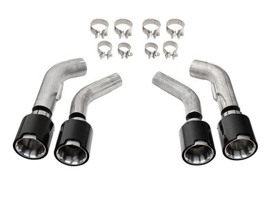 Corsa 21835CF Carbon Fiber 4.5-inch Twin Tip Kit for 2016-2024 Camaro SS / ZL1 / Corsa 21835CF Exhaust Tip Kit