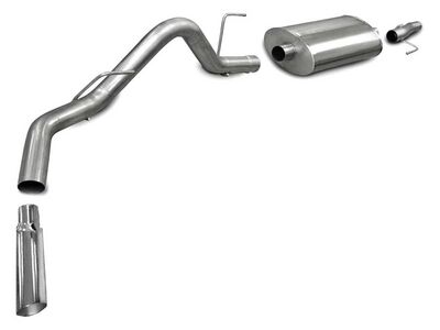 Corsa 24300 Sport Cat-Back Exhaust with Polished Tip for 2005-2008 -08 F-150 SuperCrew/5.5ft Bed 4.6 / Corsa 24300 Sport Cat-Back