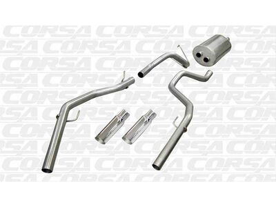 Corsa 24425 Sport Cat-Back Exhaust with Polished Tip for 2009-2019 Ram Quad Cab/Short Bed 1500 4.7 / Corsa 24425 Sport Cat-Back