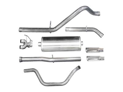 Corsa 24524 Sport Cat-Back Exhaust with Polished Tip for 2011-2013 Silverado CC/SB 1500 6.2 / Corsa 24524 Sport Cat-Back