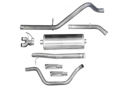 Corsa 24903 Sport Cat-Back Exhaust with Polished Tip for 2009-13 GM 1500 Reg Cab/Long Bed 1500 4.8 / Corsa 24903 Sport Cat-Back